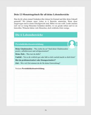 Update your Life – Workbook: Mit über 62 alltagstauglichen Übungen & einem 12-Monatstagebuch. Dein Weg für mehr Gesundheit, Energie, Reflexion, Selbstliebe, Vertrauen und Geborgenheit.