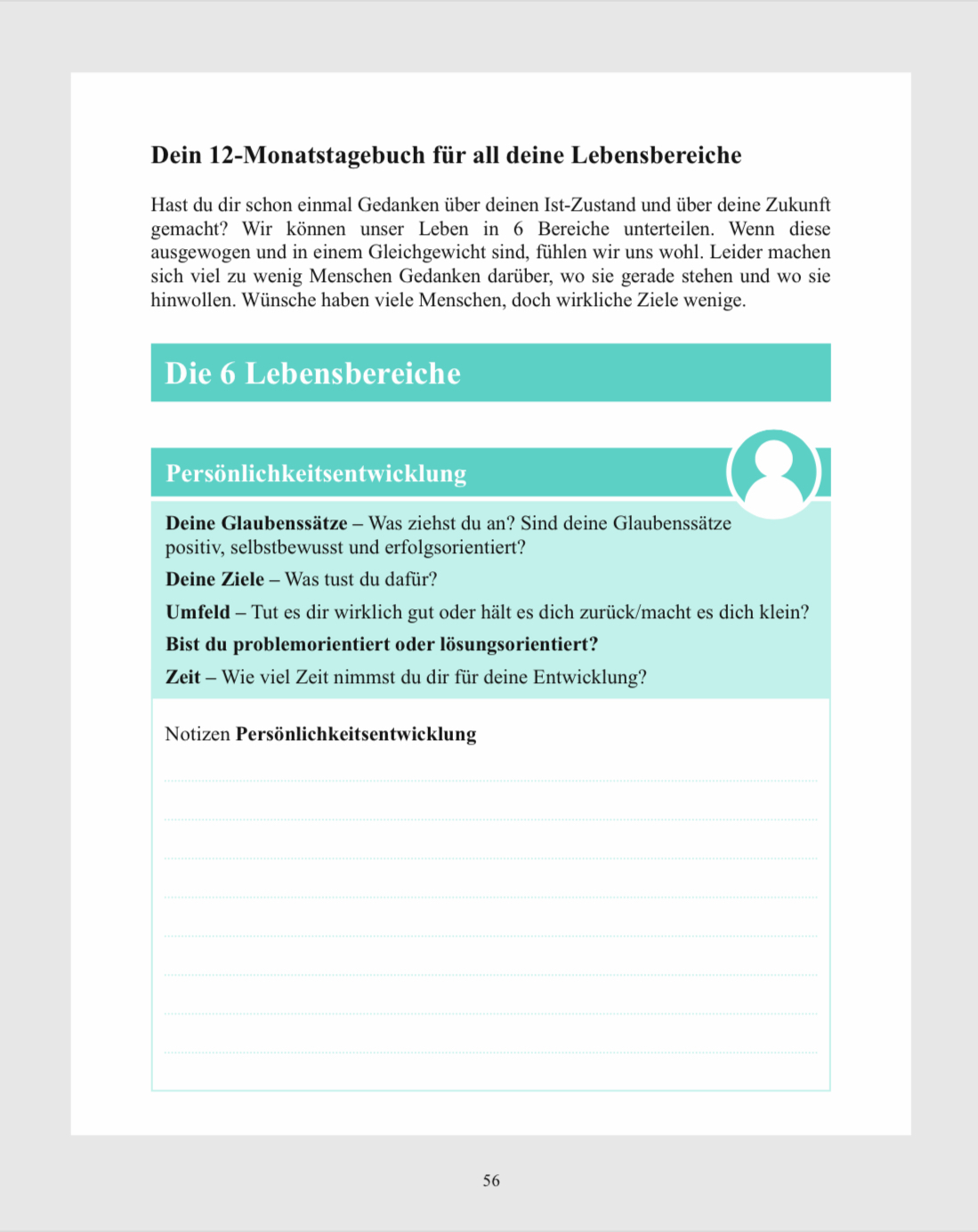Update your Life - Workbook: Mit über 62 alltagstauglichen Übungen & einem 12-Monatstagebuch. Dein Weg für mehr Gesundheit, Energie, Reflexion, Selbstliebe, Vertrauen und Geborgenheit. – Bild 2